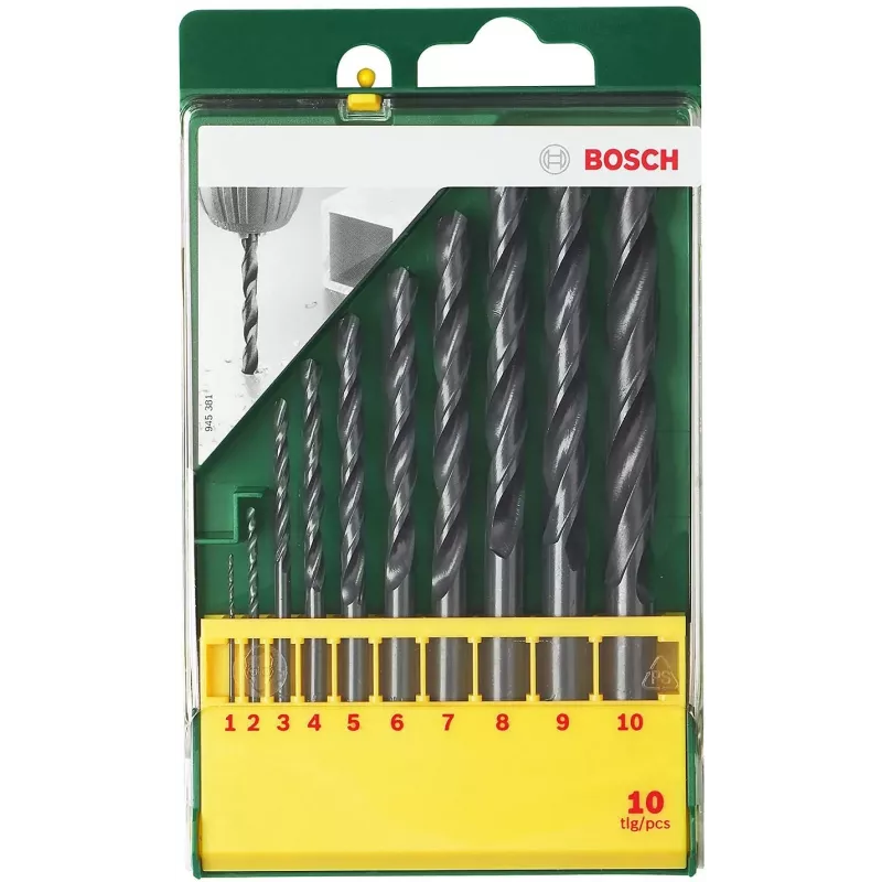 Gręžtų rinkinys Bosch 2 607 019 442 (10 vnt.) HSS-R