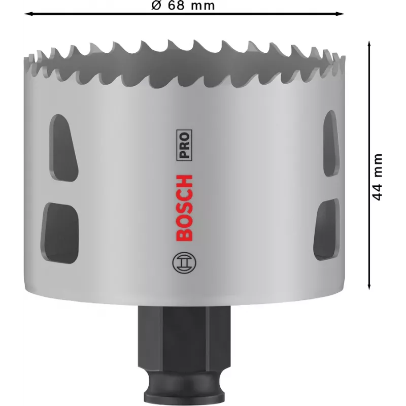 Pjūklas skylėms Bosch PRO 68 mm Progressor PC Plus – modelis 2608594398 metalui ir medžiui