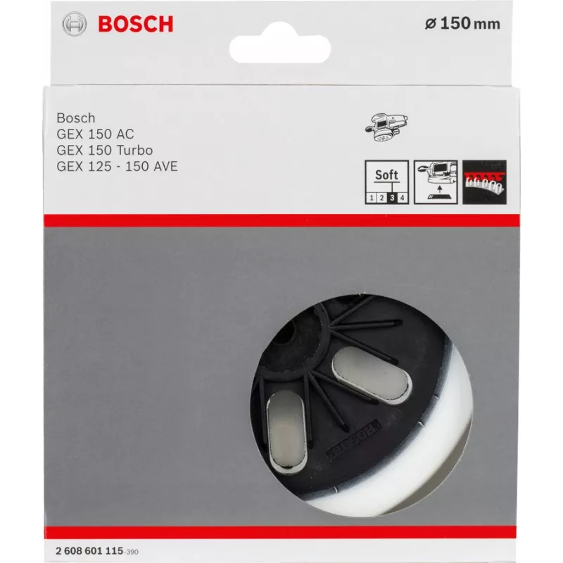 Bosch 2 608 601 115 šlifavimo trinkelė, minkšta, 150 mm, 1 vnt.