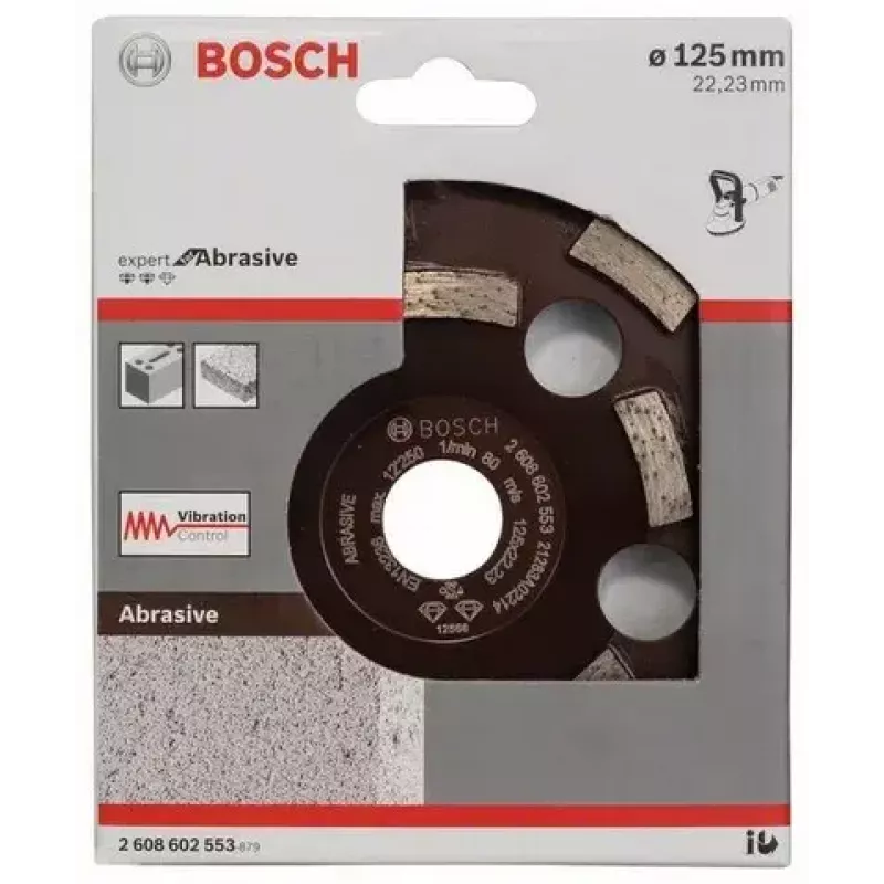 Šlifavimo diskas Bosch 2 608 602 553, skirtas abrazyviniam medienos apdirbimui