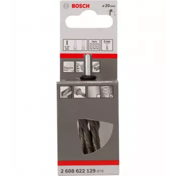 Šepetinis vielinis šepetėlis Bosch 2608622129, skersmuo 1,9 cm