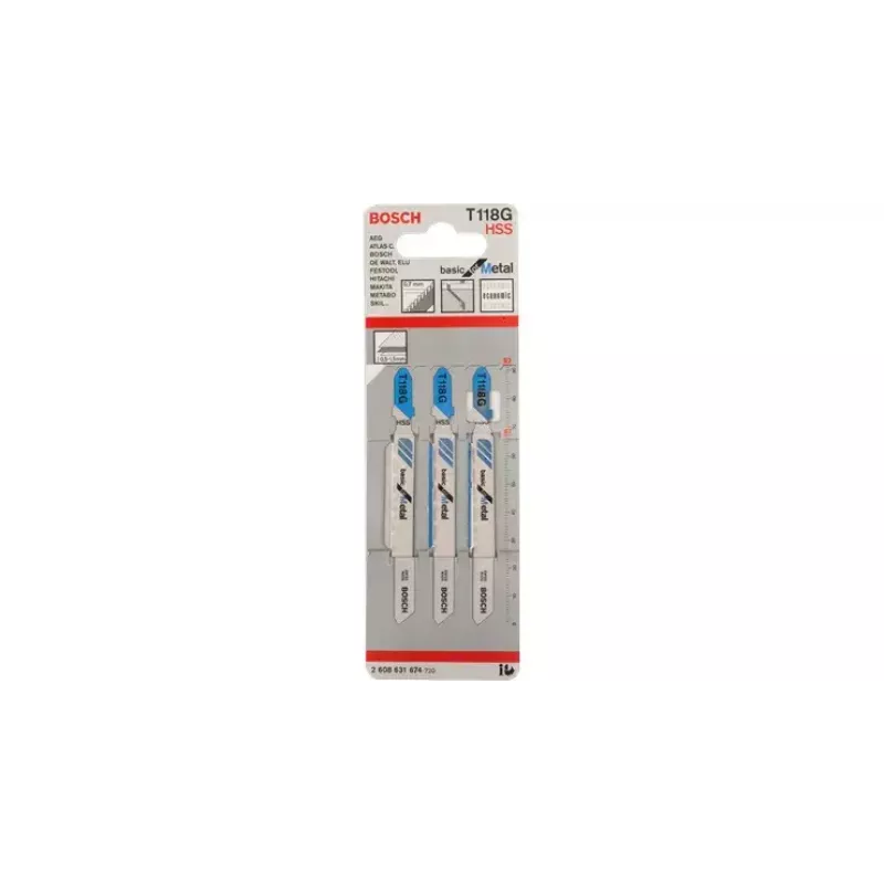 Dėlionės pjūklas Bosch T 118 G Basic Metal HSS