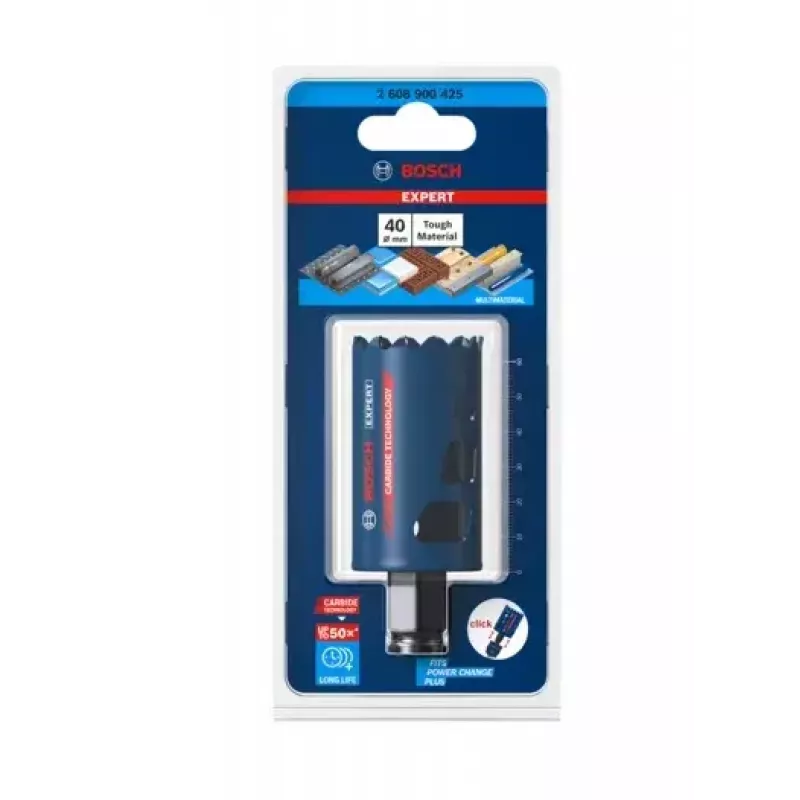 Koroninis pjūklas Bosch 2 608 900 425 4 cm plytai, plastikui, medžiui