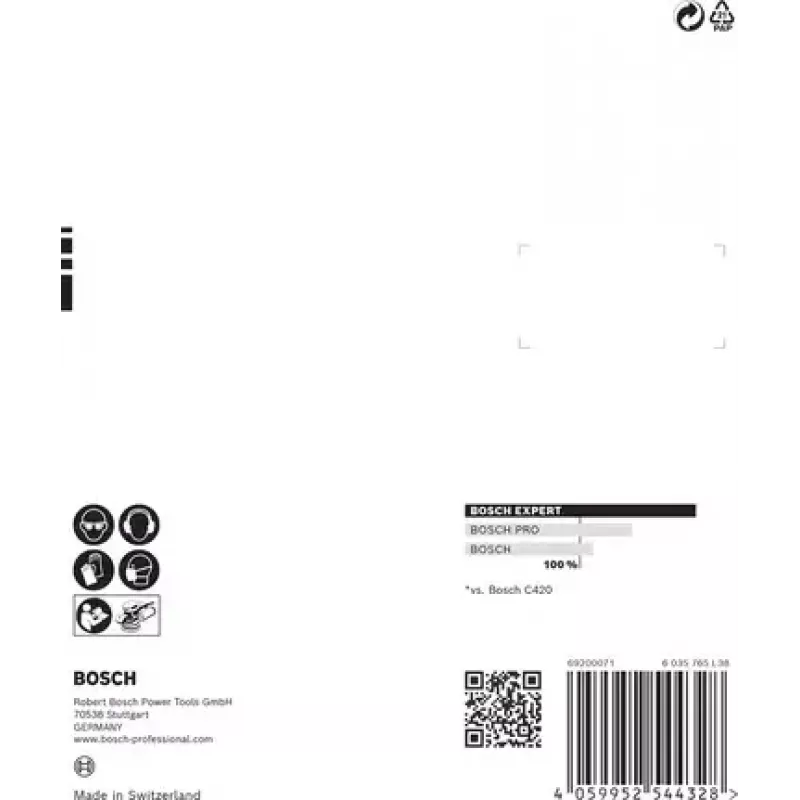Bosch 2 608 901 096 šlifavimo lakštas medienai ir dažytiems paviršiams, 125 mm, 5 vnt.