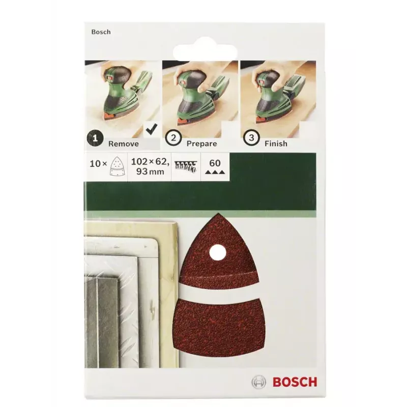 Šlifavimo lakštai Bosch 2609256A61 10 vnt.