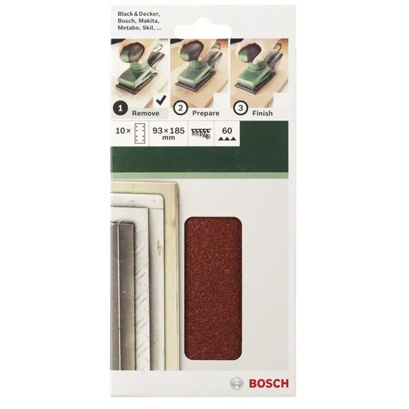 Bosch 2609256A85 10 vnt. šlifavimo lakštai