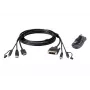 ATEN 2L-7D02DHX2 HDMI-DVI-D USB garso kabelio rinkinys, 1,8 m