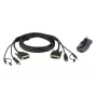 ATEN 2L-7D03UDX4 Saugus KVM kabelių rinkinys, 3 m, USB DVI-D Dual Link