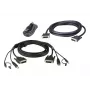 ATEN 2L-7D03UDX5 saugus KVM kabelių rinkinys 3 m DVI-D Dual Link Dual Display USB garsiakalbis