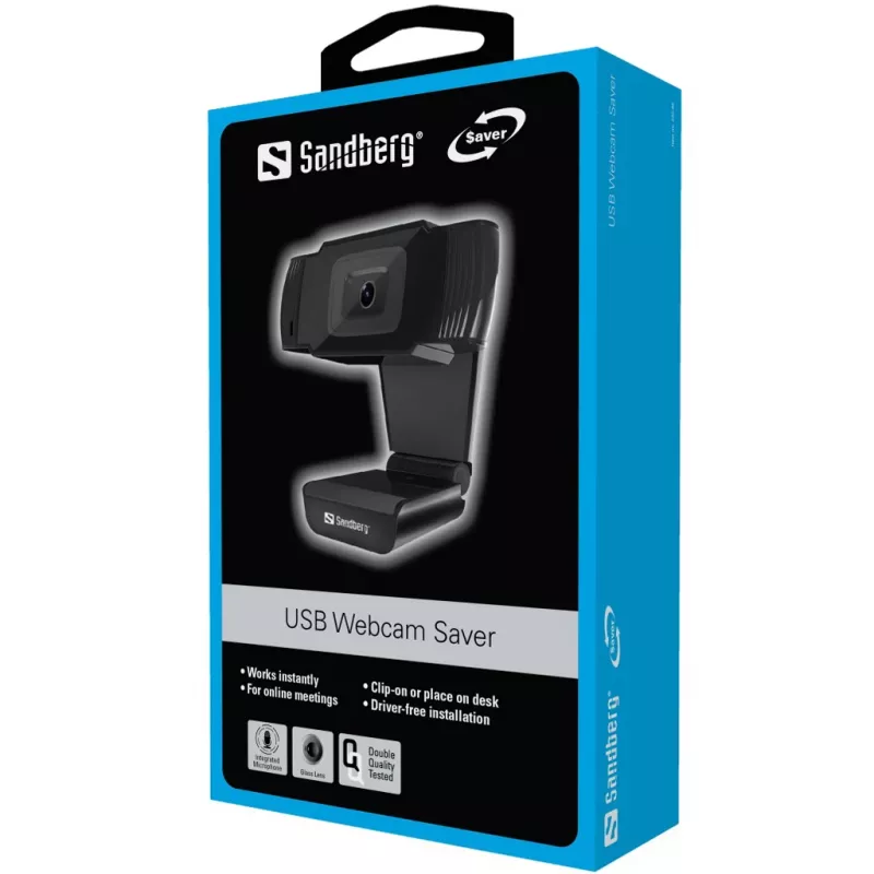 Sandberg USB Webkamera 480P Saver, 0,3 MP, 640 x 480 pikselių, 30 kadrų per sekundę