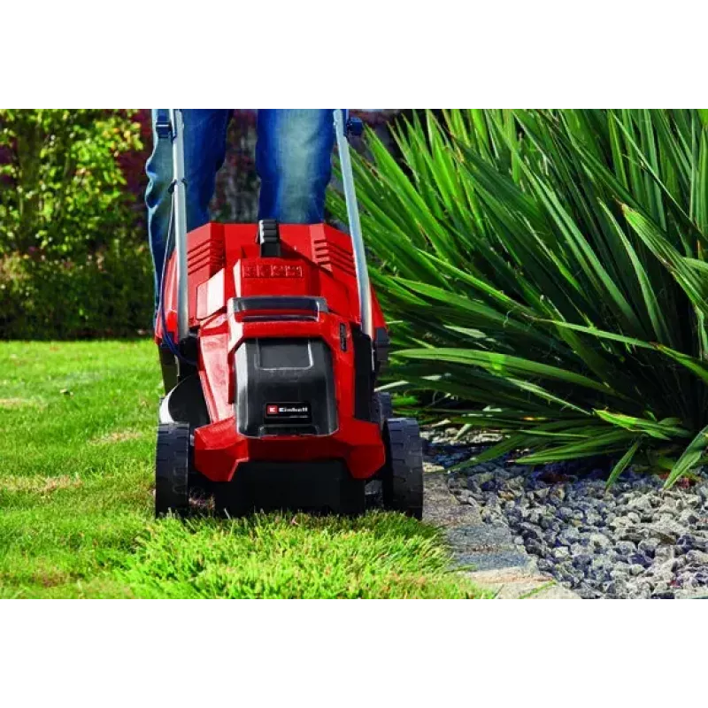 Einhell GE-CM 18/32 Li-Solo baterijinis vejapjovė juoda raudona