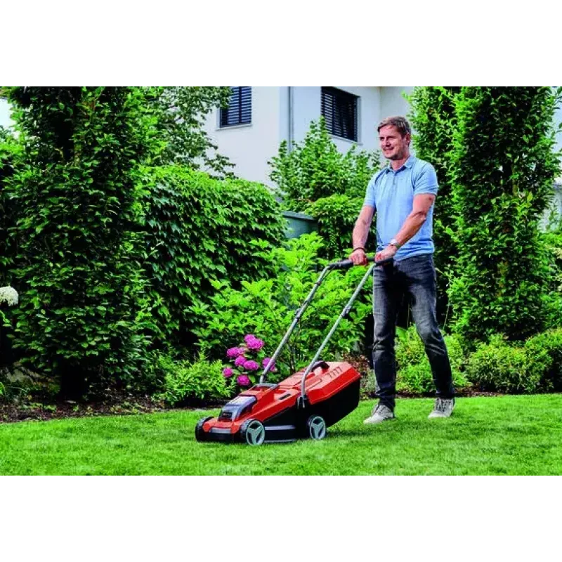 Einhell GE-CM 18/32 Li-Solo baterijinis vejapjovė juoda raudona