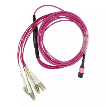 MPO-4xLC kabelis OM4 daugiamodis BlueOptics Alcatel-Nokia 3HE13896AA-7.5 7,5 m LC/APC