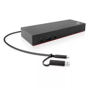 Lenovo ThinkPad Hybrid USB-C su USB-A Dock, laidinis USB 3.2 Gen 2 (3.1 Gen 2) Type-C, juodas
