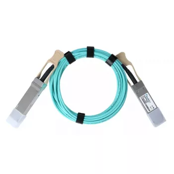 InfiniBand / šviesolaidinis aktyvus optinis kabelis BlueOptics 470-ABOB-BO QSFP28 AOC 10 m Aqua