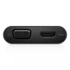 USB-C centrinis įrenginys DELL USB-C - HDMI / VGA / Ethernet / USB 3.0, juodas