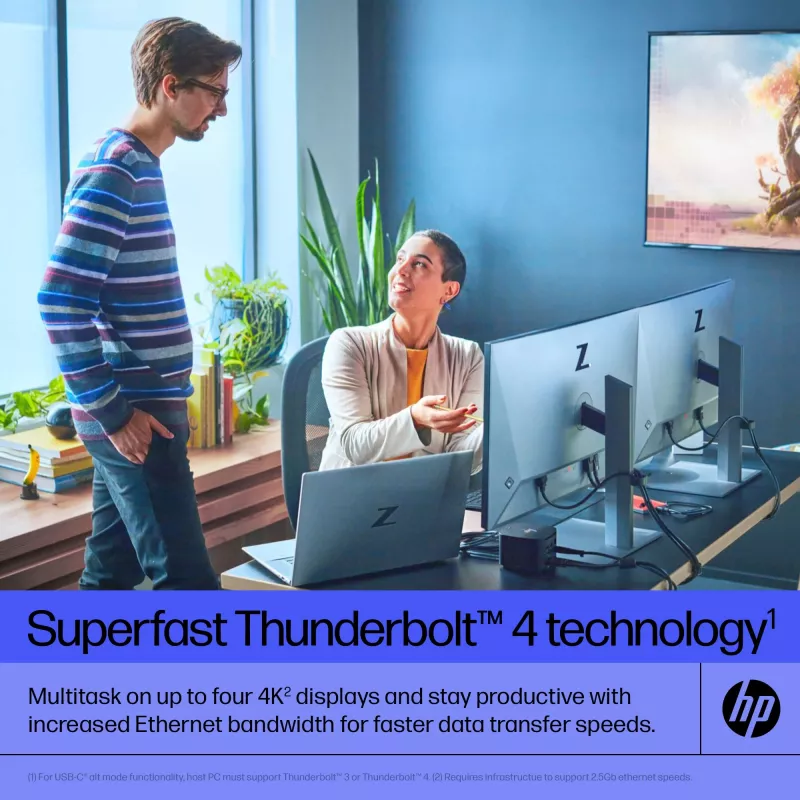 HP Thunderbolt Dock 120W G4 laidas prijungimo stotelė juoda