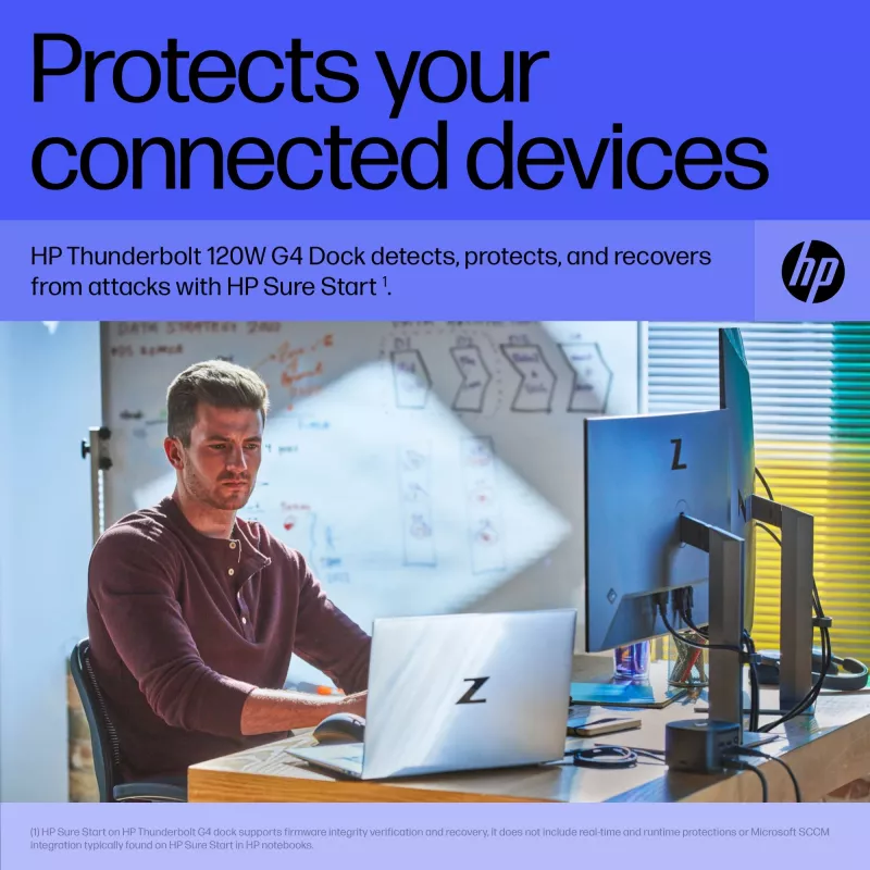 HP Thunderbolt Dock 120W G4 laidas prijungimo stotelė juoda