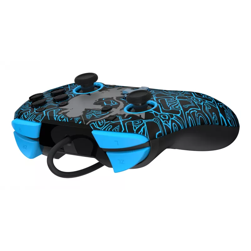 PDP Nintendo Switch Sheikah Shoot REMATCH GLOW valdiklis, žaidimų pultas, Nintendo Switch, Nintendo Switch Lite, Nintendo Switch OLED, D-pad, Home mygtukas, analoginis / skaitmeninis, laidinis, USB