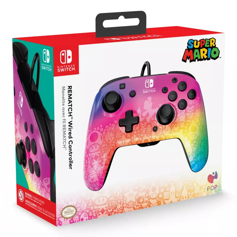 PDP REMATCH laidinis valdiklis: Star Spectrum, skirta Nintendo Switch, Nintendo Switch – OLED modelis