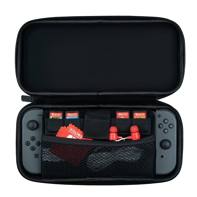 PDP 500-141-EU nešiojamoji žaidimų konsolės dėklas Kietas dėklas Nintendo Pilka