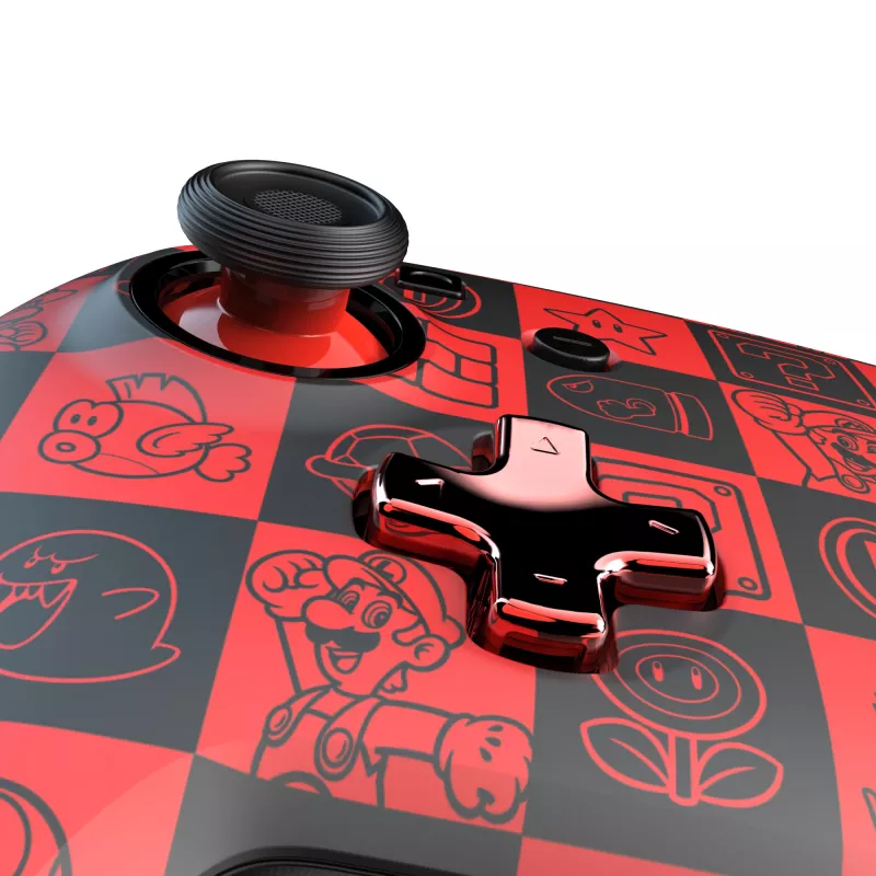 PDP REMATCH GLOW Juoda, Žalia, Raudona belaidė valdymo pultelė Nintendo Switch, Nintendo Switch OLED