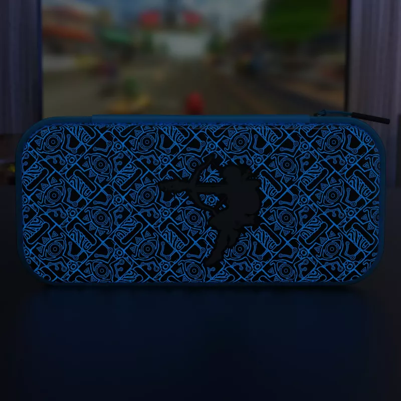 PDP Travel Case GLOW Sheikah Shoot, nešiojimo dėklas, skirta Nintendo Switch, Nintendo Switch Lite, Nintendo Switch – OLED Model