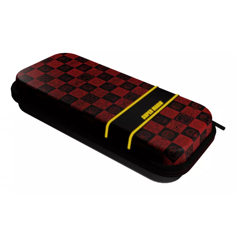 PDP Travel Case Plus GLOW Super Icon apsauginis dėklas, skirtas Nintendo Switch, Switch Lite, Switch – OLED modelis