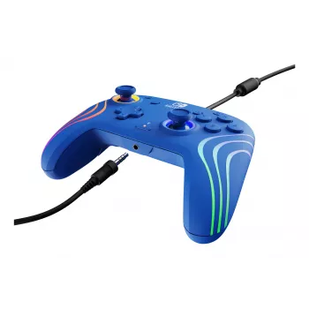 PDP Afterglow Wave Blue USB žaidimų pultas Analogue / Digital, skirtas Nintendo Switch, Nintendo Switch OLED