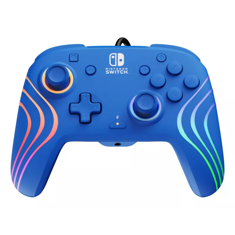 PDP Afterglow Wave Blue USB žaidimų pultas Analogue / Digital, skirtas Nintendo Switch, Nintendo Switch OLED