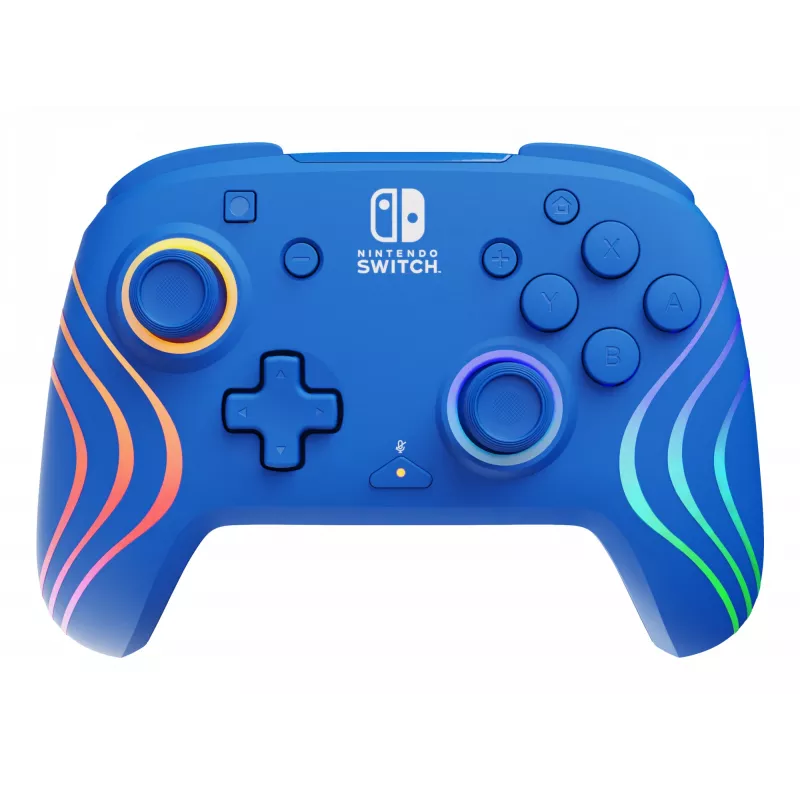 PDP Afterglow Wave Blue USB žaidimų pultas Analogue / Digital, skirtas Nintendo Switch, Nintendo Switch OLED