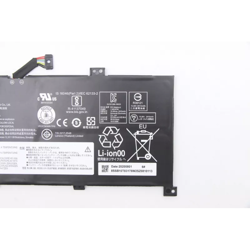 Vidinė ličio jonų nešiojamojo kompiuterio baterija Lenovo 46Wh modelis 5B10W13935