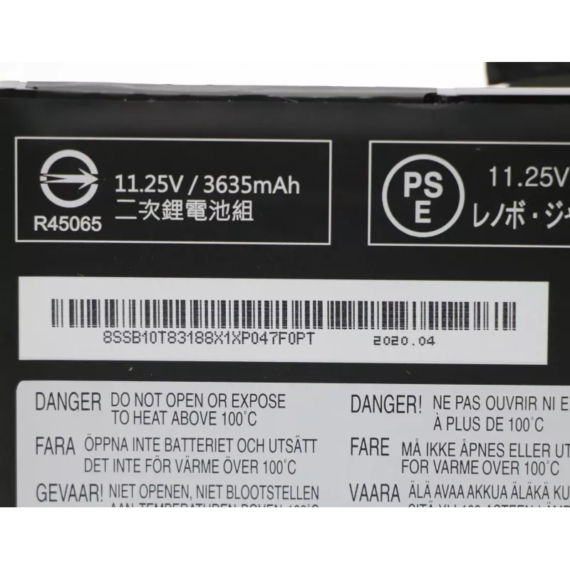 Vidinė nešiojamojo kompiuterio baterija Lenovo 3 celių 42Wh Li‑Jon 5B10W13945