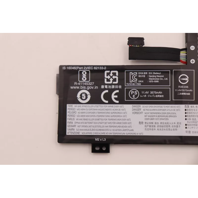 Vidinė nešiojamojo kompiuterio baterija Lenovo 3 elementai 42Wh Li-Ion modelis 5B10W13946