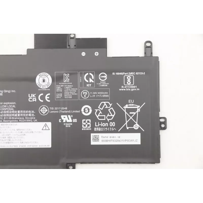 Vidinė baterija Lenovo 5B10W13963 48,2 Wh Li‑Jon, skirta suderinamiems Lenovo nešiojamiesiems kompiuteriams