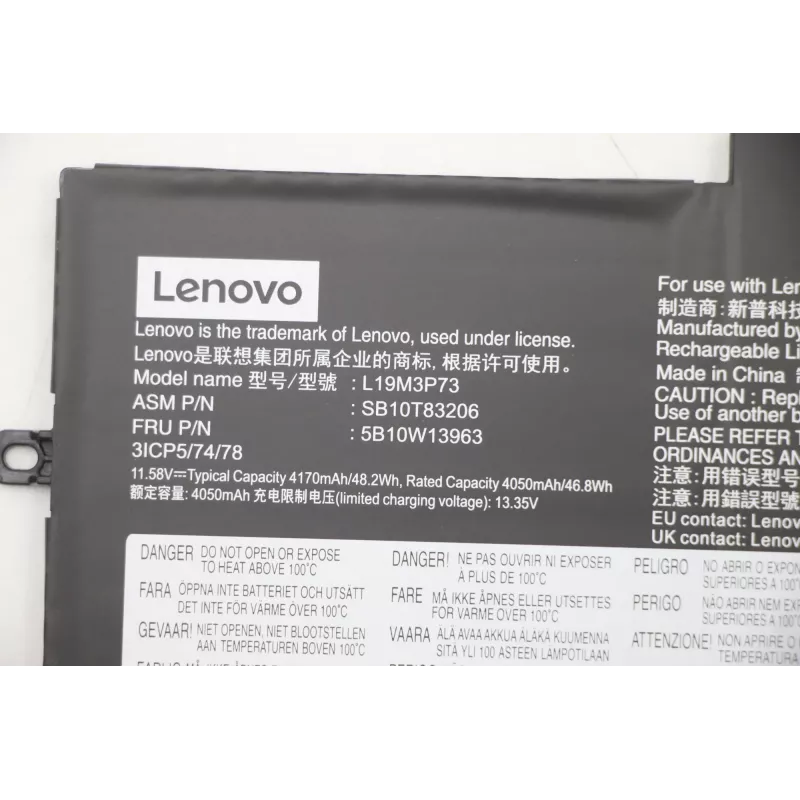 Vidinė baterija Lenovo 5B10W13963 48,2 Wh Li‑Jon, skirta suderinamiems Lenovo nešiojamiesiems kompiuteriams