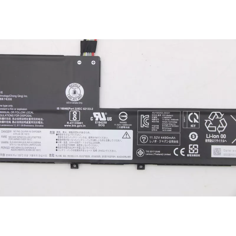 Baterija Lenovo 11,52 V 52,5 Wh ličio jonų 5B10X49072, skirta suderinamiems Lenovo nešiojamiesiems kompiuteriams