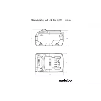 Įkroviklis akumuliatoriams Metabo 625549000 Universal AC