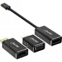 InLine USB ekrano keitiklių rinkinys 6-in-1, 4K/60Hz juodas