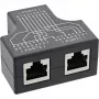 InLine Cat.5e STP T-Adapter RJ45 lizdas į 2x RJ45 lizdus juodas