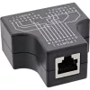 InLine Cat.5e STP T-Adapter RJ45 lizdas į 2x RJ45 lizdus juodas