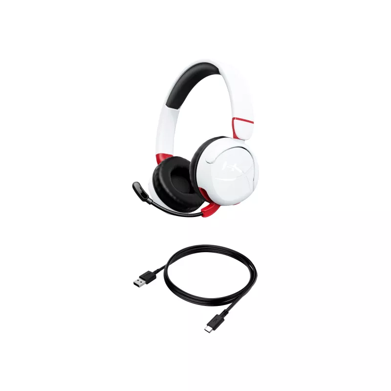 HyperX Cloud Mini – belaidės ausinės žaidimams (balta)