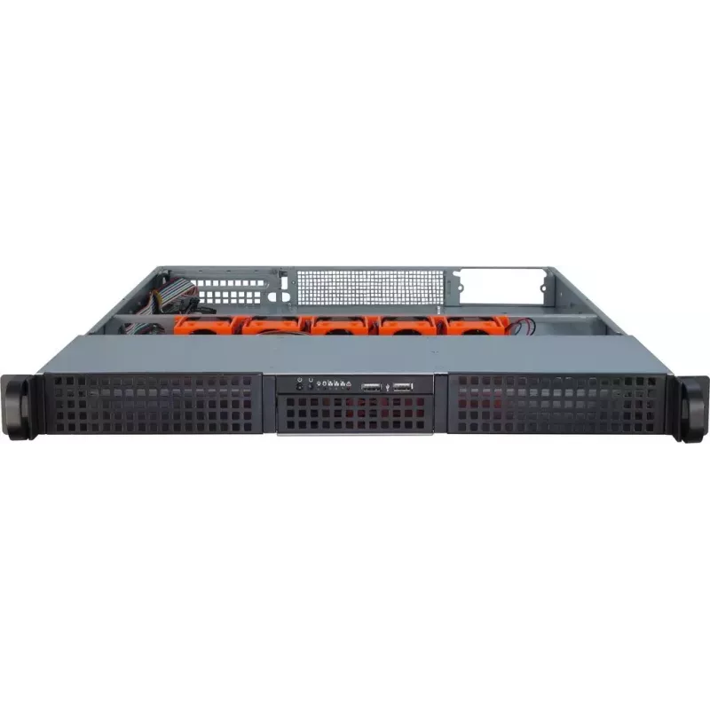 Serverinis korpusas Inter-Tech 1U-10265 Rack juodas