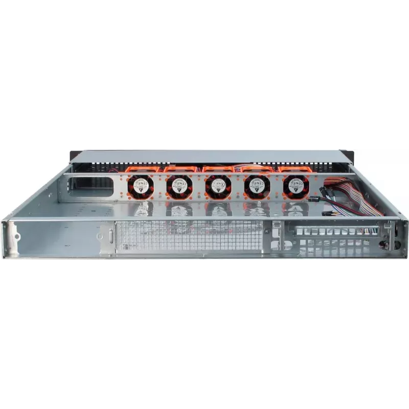 Serverinis korpusas Inter-Tech 1U-10265 Rack juodas
