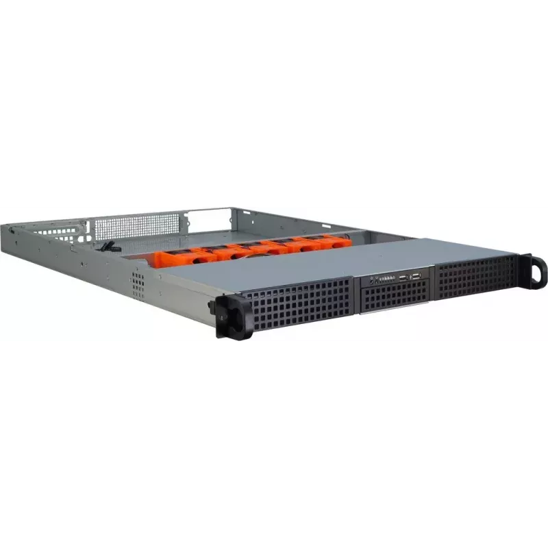 Serverinis korpusas Inter-Tech 1U-10265 Rack juodas