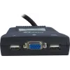 KVM jungiklis Inter-Tech KVM-LS-21JA, 2 prievadai, VGA, USB, garsas, juodas