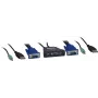 KVM jungiklis Inter-Tech KVM-LS-21JA, 2 prievadai, VGA, USB, garsas, juodas