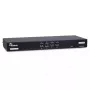Inter-Tech AS-9108HA KVM jungiklis, montuojamas į stelažą, juodas