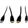 INTER-TECH KT-150H KVM sąsajos adapteris RJ-45 (šeimininkas) į HDMI išvestį, laidinis, maks. 1980×1080, metalinis, juodas
