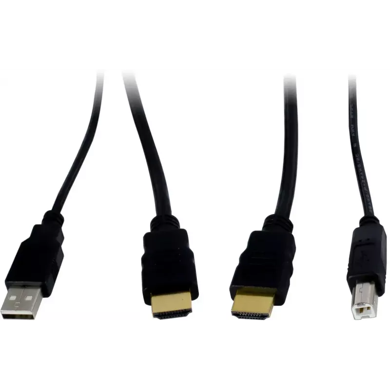 INTER-TECH KT-150H KVM sąsajos adapteris RJ-45 (šeimininkas) į HDMI išvestį, laidinis, maks. 1980×1080, metalinis, juodas